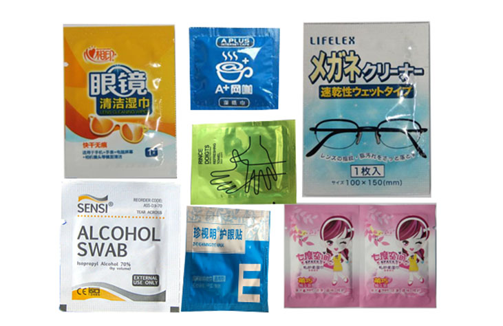 образец упаковочной машины влажной ткани