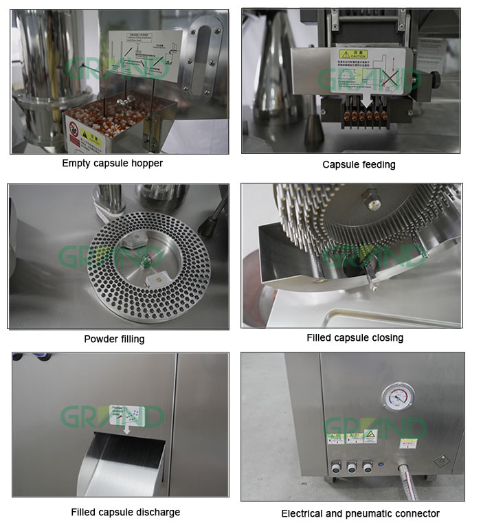 Полу автоматическая капсульная наполнительная машина Основная рабочая станция01