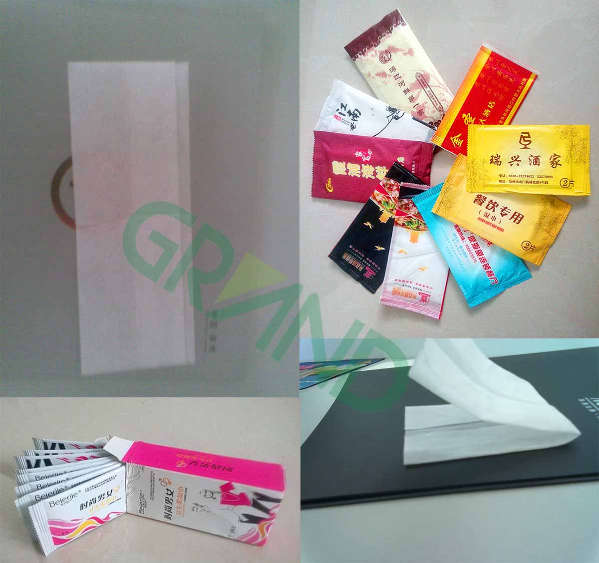 Автоматический образец упаковочной машины с мокрой ткани с одной частью