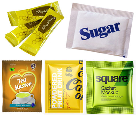 Образец автоматической упаковочной машины с двумя полосами движения.