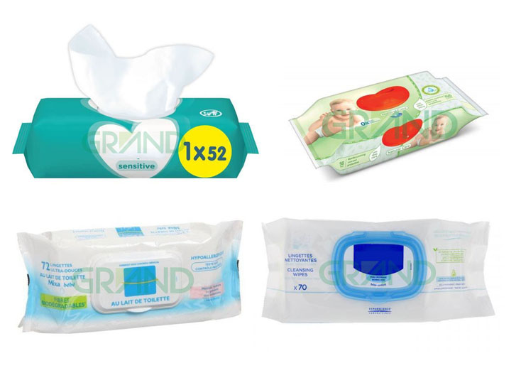 Влажные салфетки складной и упаковочный образец